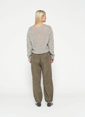parachute pants | dark moss