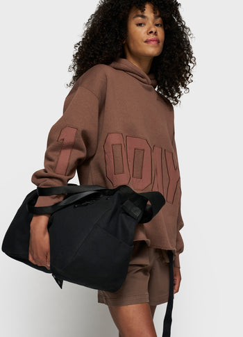 canvas shopper medium | black