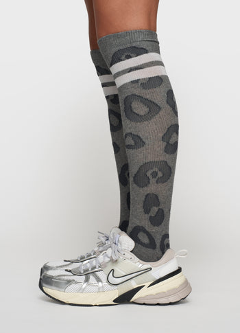 knee socks leopard | antra melee
