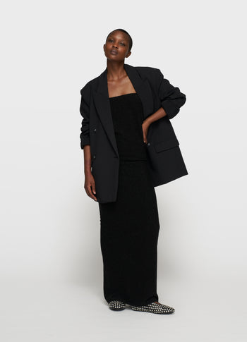 tube dress sparkle | black