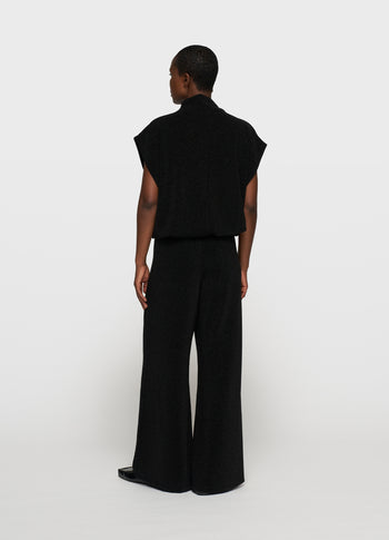 sleeveless top sparkle | black