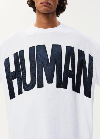 Human heavy jersey tee | white