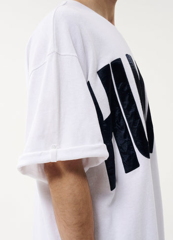 Human heavy jersey tee | white