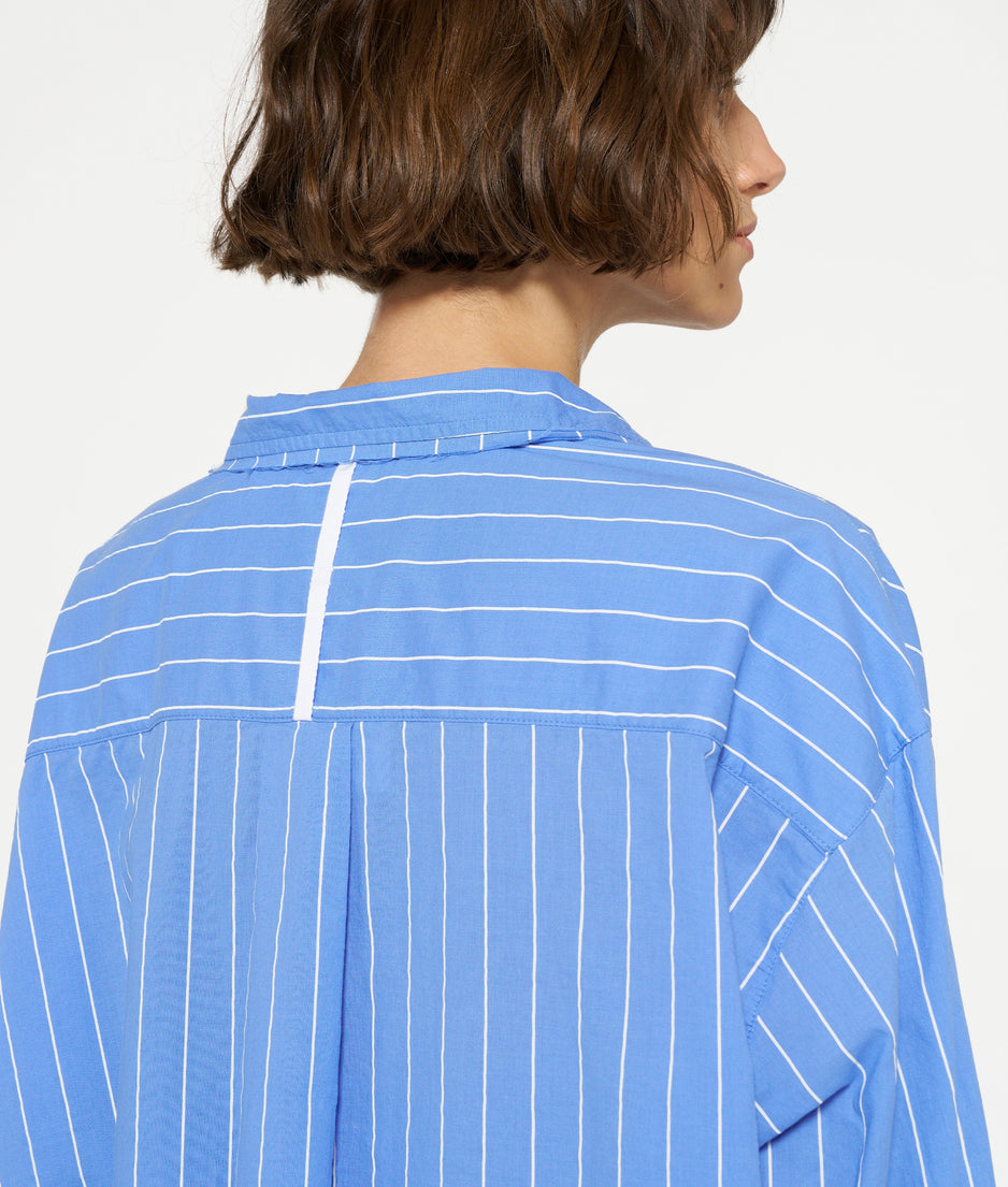 voile blouse stripes | blue bell