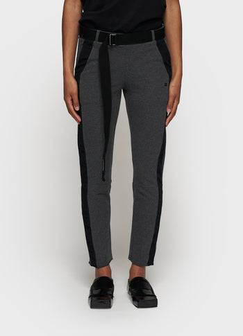 belted cropped jogger tape | antra melee