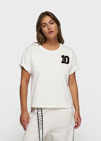 thick cotton tee 10 | ecru