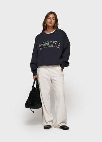 statement sweater | dark navy