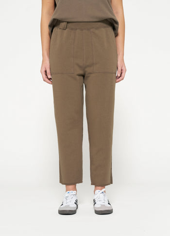 side panel jogger | dark moss