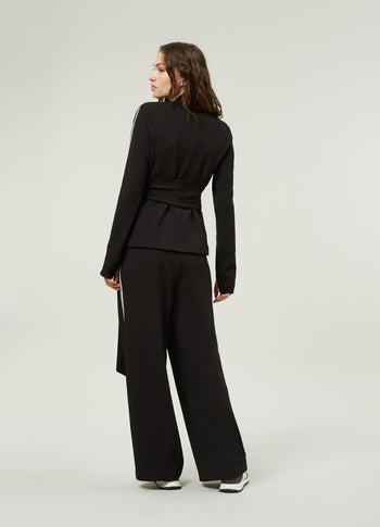 ballet blazer crepe | black