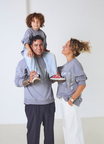 human fleece sweater | la blue