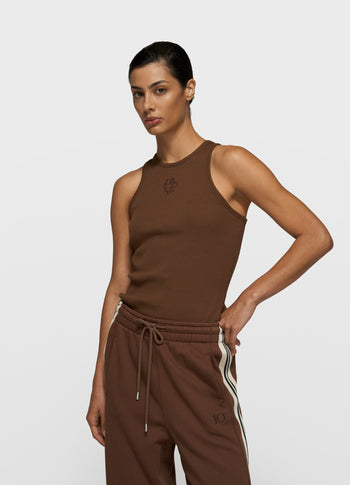 tank top rib | dark truffle