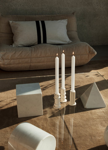 Candle holder 03 set 3 Molly 10CM | soft beige