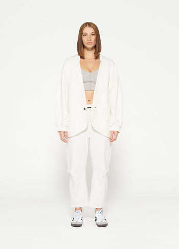 fleece icon jacket | ecru