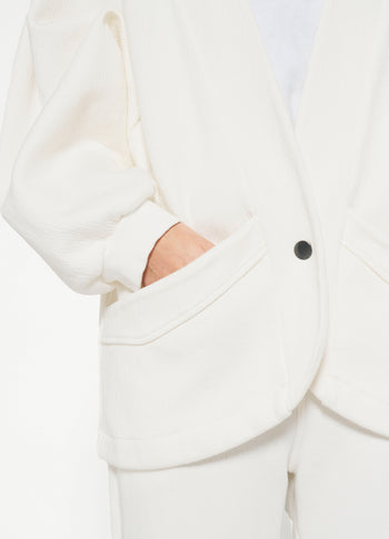 fleece icon jacket | ecru