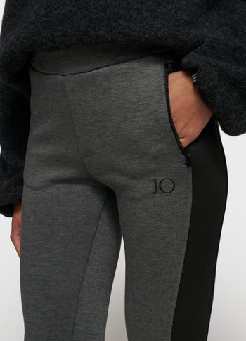 easy fitted pants scuba contrast | antra melee