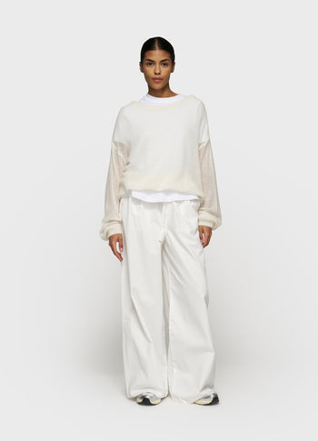 THE KNIT SWEATER | ecru