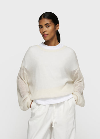 THE KNIT SWEATER | ecru