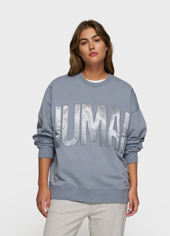 human fleece sweater | la blue