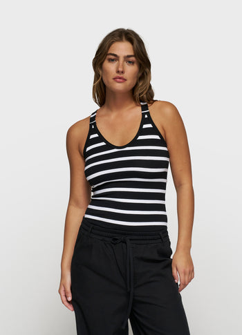 THE WRAPPER STRIPE | black/white