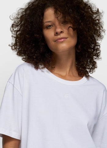 THE THICK COTTON TEE | white