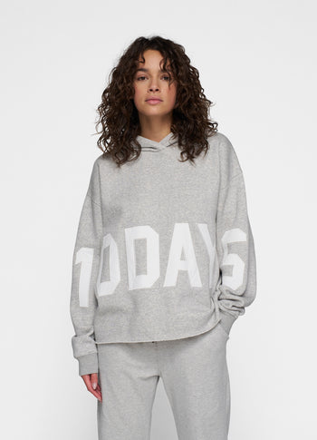 THE STATEMENT LOGO HOODIE | light grey melee