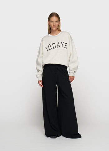 statement sweater | soft white melee