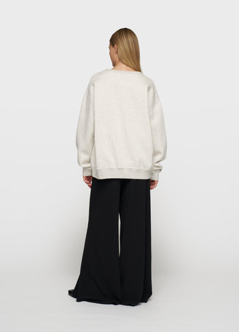 statement sweater | soft white melee