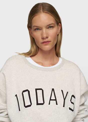 statement sweater | soft white melee