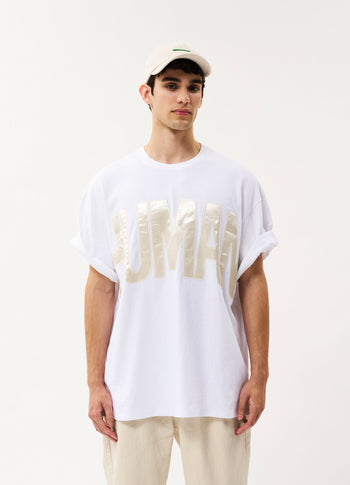 Human heavy jersey tee | white