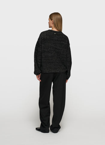 knit sweater sparkle | black
