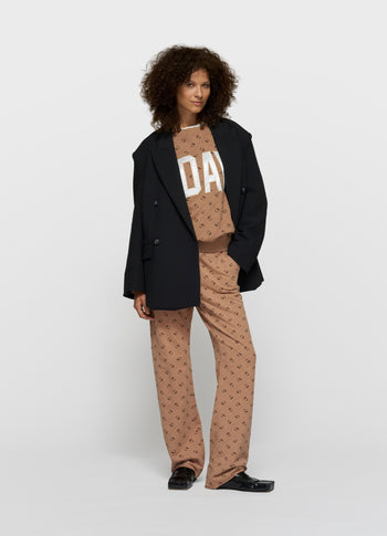 straight jogger monogram | fudge