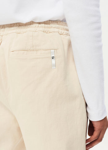 Alex rib jersey tee | white