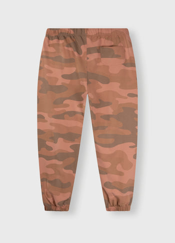 Bar jogger camo babyfleece | saddle brown