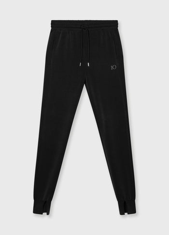 soft scuba cuff jogger | black