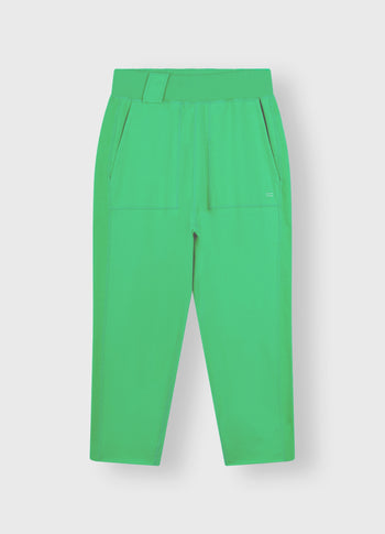 side panel jogger | apple green