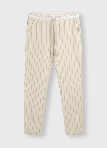 cropped jogger pinstripe | light safari