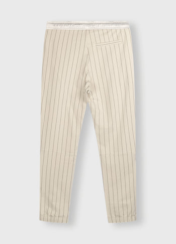 cropped jogger pinstripe | light safari