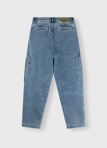 soft denim workwear pants | night sky