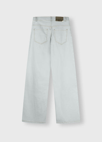 cross denim pants | sea foam