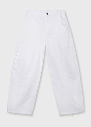 western pants washed | optic white