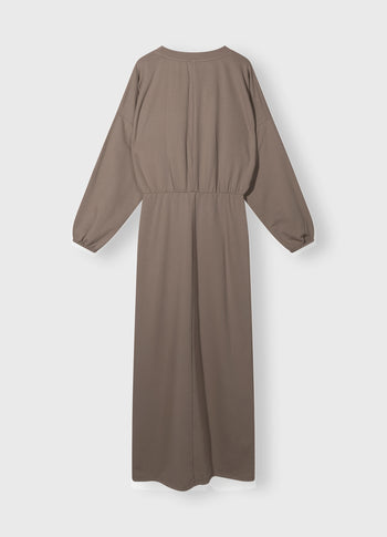 maxi gathering dress | moonrock