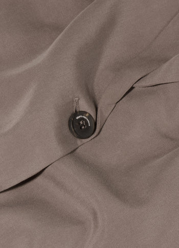 long flowy blazer lyocell | moonrock