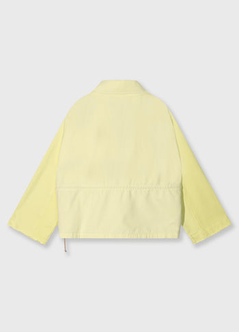 boxy jacket twill | pastel yellow