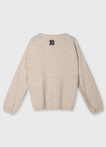 soft round neck sweater knit | earth