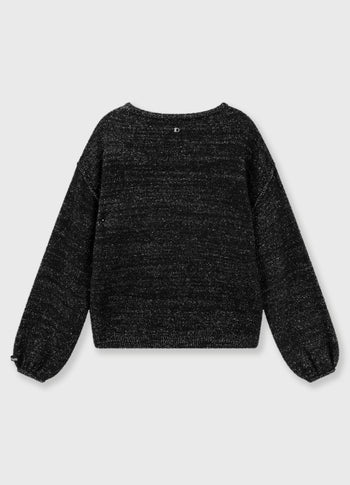 knit sweater sparkle | black