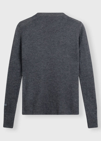 tee thin knit | grey raven