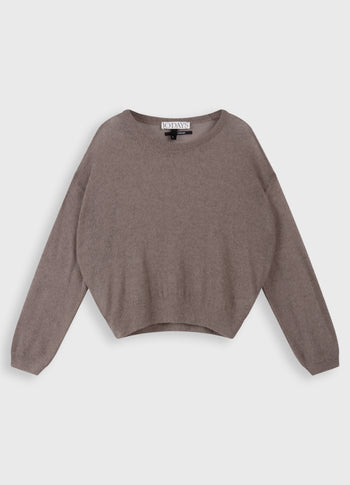 thin knit sweater | moonrock