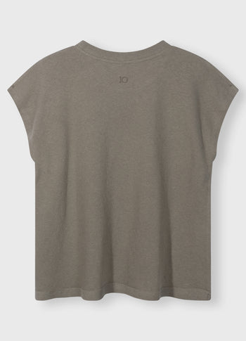 short sleeve tee linen | sage