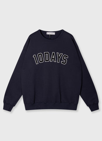 statement sweater | dark navy