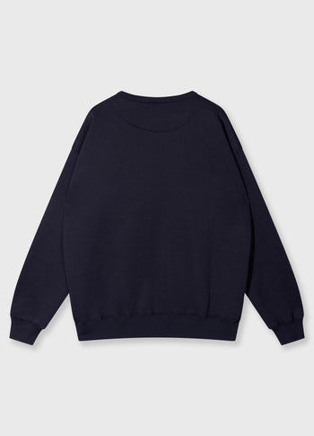 statement sweater | dark navy